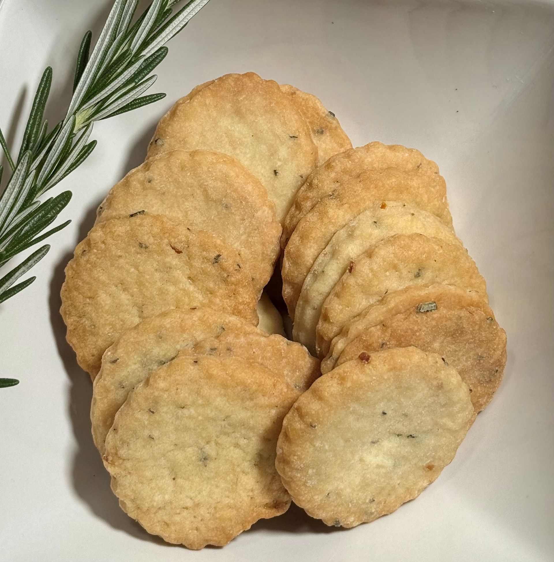 Mrs. Stone's Rosemary Lemon Shortbread Cookies - (30 cookies/pack